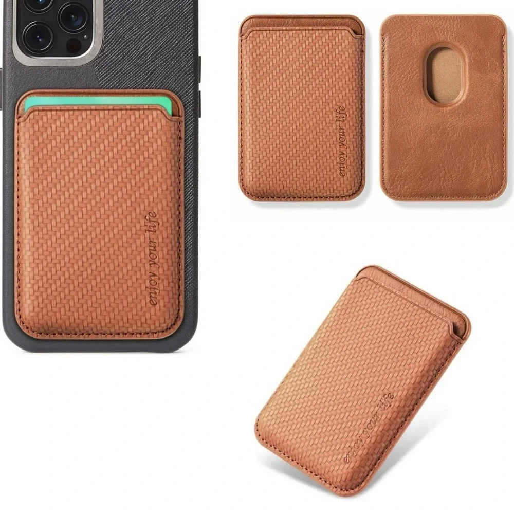 Magnetic Phone Wallet Card Holder Compatible with MagSafe on iPhone 15 14 13 12.